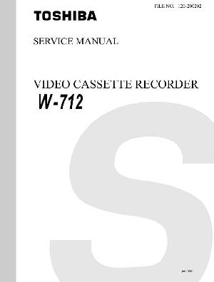Сервисная инструкция Toshiba W-712 ― Manual-Shop.ru