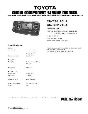 Service manual TOYOTA Panasonic CN-TS0170LA, TS0171LA ― Manual-Shop.ru