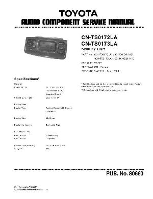 Сервисная инструкция TOYOTA Panasonic CN-TS0172LA ― Manual-Shop.ru