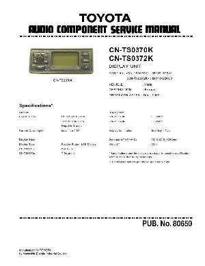 Service manual TOYOTA Panasonic CN-TS0370K ― Manual-Shop.ru