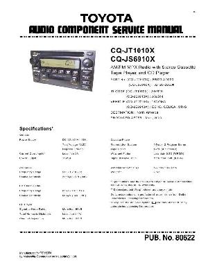 Сервисная инструкция Panasonic CQ-JS6910X ― Manual-Shop.ru