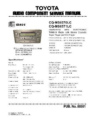 Сервисная инструкция Panasonic CQ-MS6570K, CQ-6571LC ― Manual-Shop.ru