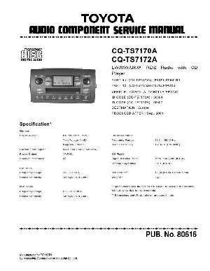 Service manual Panasonic CQ-TS7170A, TS7172A ― Manual-Shop.ru