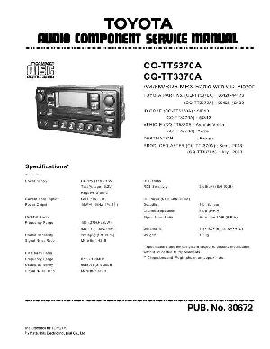 Service manual PANASONIC CQ-TT5370A, CQ-TT3370A ― Manual-Shop.ru