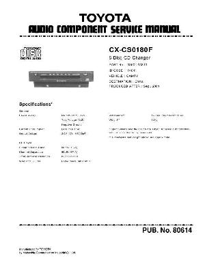 Сервисная инструкция Panasonic CX-CS0180F ― Manual-Shop.ru