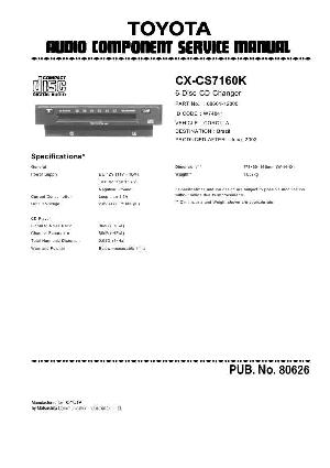 Сервисная инструкция TOYOTA Panasonic CX-CS7160K ― Manual-Shop.ru