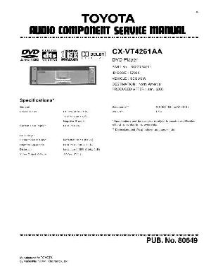 Сервисная инструкция Panasonic CX-VT4261AA ― Manual-Shop.ru