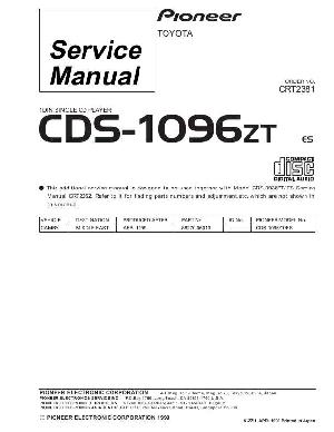 Сервисная инструкция Pioneer CDS-1096 ― Manual-Shop.ru