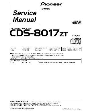 Сервисная инструкция Pioneer CDS-8017 ― Manual-Shop.ru