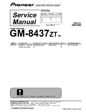 Сервисная инструкция PIONEER GM-8437ZT ― Manual-Shop.ru