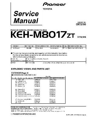 Сервисная инструкция Pioneer KEH-M8017 ― Manual-Shop.ru