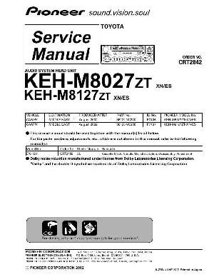 Сервисная инструкция Pioneer KEH-M8027, M8127 ― Manual-Shop.ru