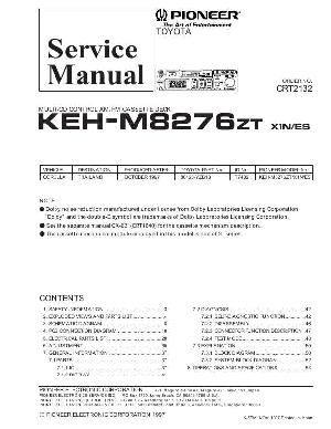 Сервисная инструкция Pioneer KEH-M8276 ― Manual-Shop.ru