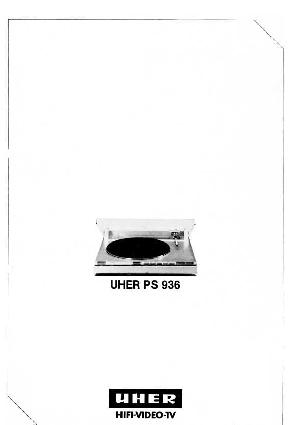 Сервисная инструкция Uher PS936, DE  ― Manual-Shop.ru
