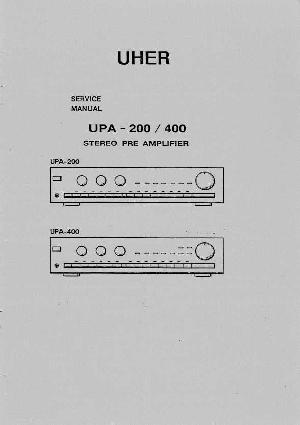 Сервисная инструкция Uher UPA200, UPA400  ― Manual-Shop.ru