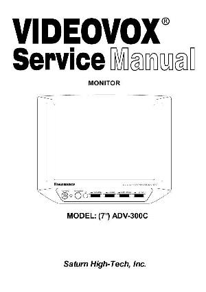 Сервисная инструкция VIDEOVOX ADV-300C ― Manual-Shop.ru