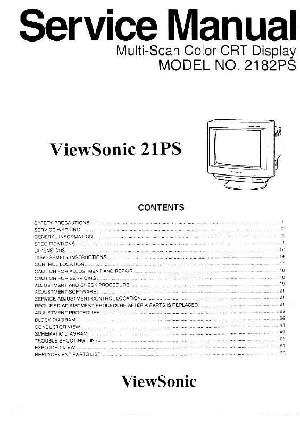 Сервисная инструкция Viewsonic 21PS (2182PS) ― Manual-Shop.ru