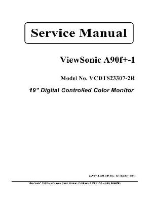 Сервисная инструкция Viewsonic A90F+-1 (VCDTS23307-2R) ― Manual-Shop.ru