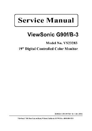 Сервисная инструкция Viewsonic G90FB-3 ― Manual-Shop.ru