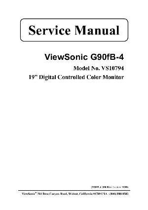 Service manual Viewsonic G90FB-4 (VS10794) ― Manual-Shop.ru