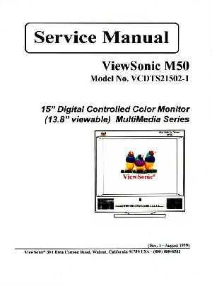 Сервисная инструкция Viewsonic M50 ― Manual-Shop.ru