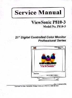 Сервисная инструкция Viewsonic P810-3 ― Manual-Shop.ru