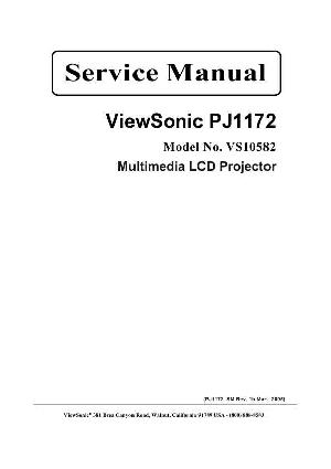 Сервисная инструкция Viewsonic PJ1172 (VS10582) ― Manual-Shop.ru