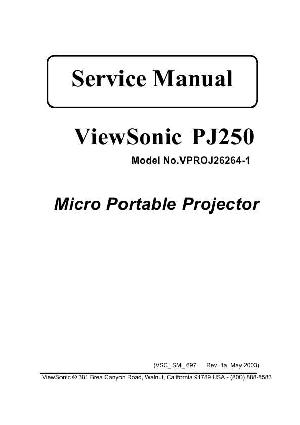 Service manual Viewsonic PJ250 (VPROJ26264-1) ― Manual-Shop.ru