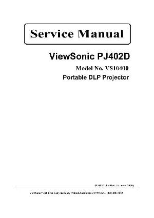 Сервисная инструкция Viewsonic PJ402D (VS10400) ― Manual-Shop.ru