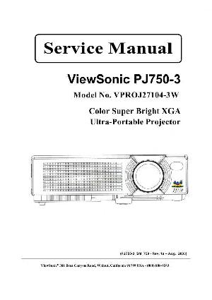 Service manual Viewsonic PJ750-3 ― Manual-Shop.ru