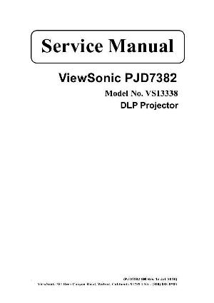 Сервисная инструкция Viewsonic PJD7382 ― Manual-Shop.ru