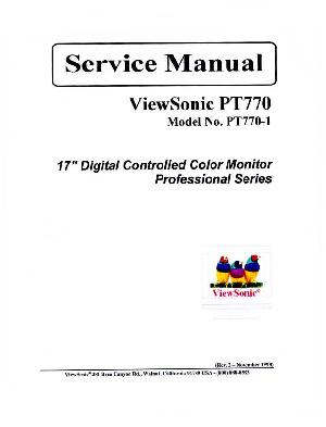 Сервисная инструкция Viewsonic PT770 ― Manual-Shop.ru