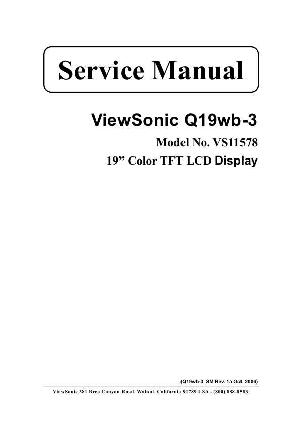 Сервисная инструкция Viewsonic Q19WB-3 (VS11578) ― Manual-Shop.ru