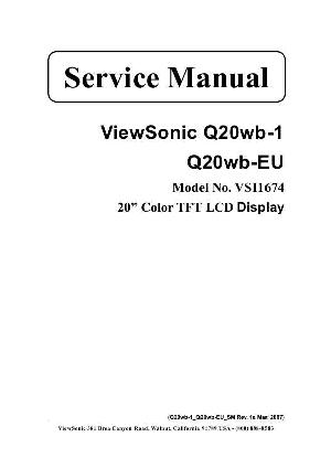 Сервисная инструкция Viewsonic Q20WB-1, Q20WB-EU (VS11674) ― Manual-Shop.ru