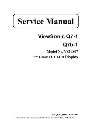 Сервисная инструкция Viewsonic Q7-1, Q7B-1 (VS10807) ― Manual-Shop.ru