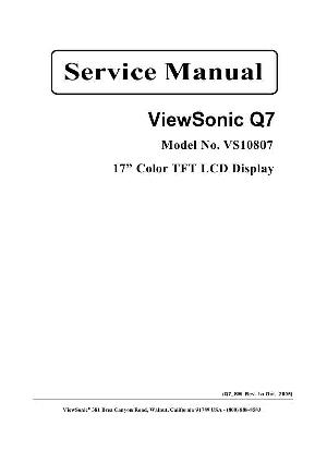 Сервисная инструкция Viewsonic Q7 (VS10807) ― Manual-Shop.ru