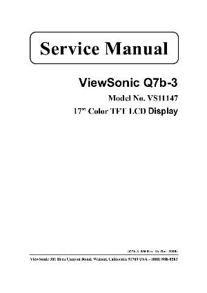 Сервисная инструкция Viewsonic Q7B-3 (VS11147) ― Manual-Shop.ru