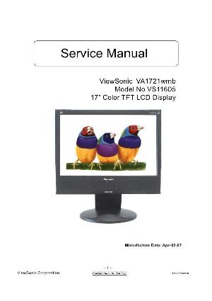Service manual Viewsonic VA1721WMB (VS11605) ― Manual-Shop.ru