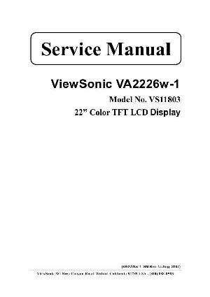 Сервисная инструкция Viewsonic VA2226W-1 (VS11803) ― Manual-Shop.ru
