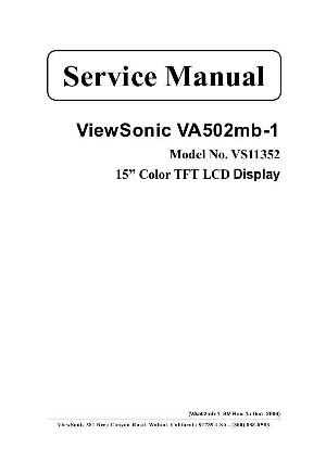 Сервисная инструкция Viewsonic VA502MB-1 (VS11352) ― Manual-Shop.ru