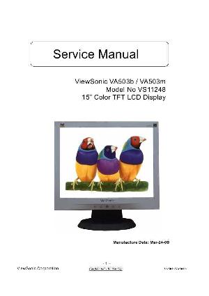Сервисная инструкция Viewsonic VA503B, VA503M (VS11248) ― Manual-Shop.ru