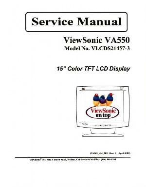 Service manual Viewsonic VA550 (VLCDS21457-3) ― Manual-Shop.ru