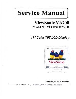 Service manual Viewsonic VA700-1 (VLCDS23123-R) ― Manual-Shop.ru