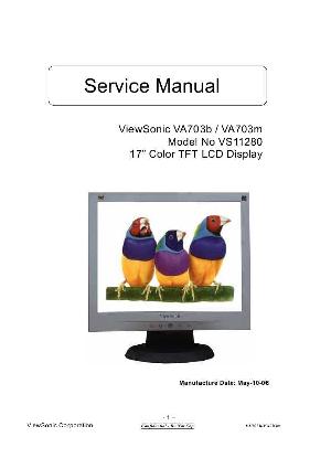Service manual Viewsonic VA703B, VA703M (VS11280) ― Manual-Shop.ru