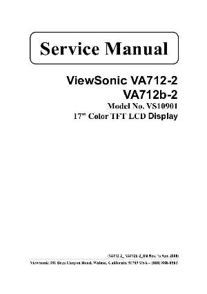 Сервисная инструкция Viewsonic VA712-2 VA712B-2 (VS10901) ― Manual-Shop.ru