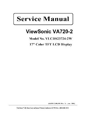 Service manual Viewsonic VA720-2 (VLCDS23724-2W) ― Manual-Shop.ru
