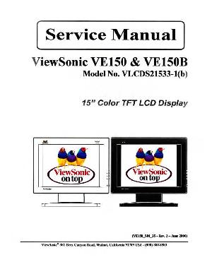 Сервисная инструкция Viewsonic VE150, VE150B (VLCDS21533-1) ― Manual-Shop.ru