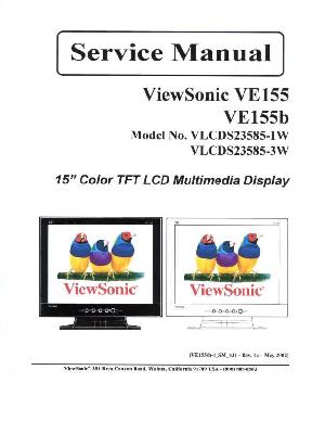 Сервисная инструкция Viewsonic VE155, VE155B (VLCDS23585-1W, 3W) ― Manual-Shop.ru