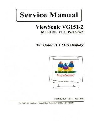 Сервисная инструкция Viewsonic VG151-2 (VLCDS21587-2) ― Manual-Shop.ru