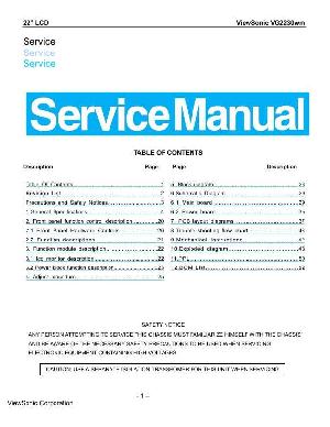 Service manual Viewsonic VG2230WM ― Manual-Shop.ru